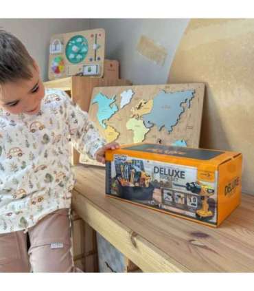 WOOPIE Zestaw Narzędzi Małego Majsterkowicza z Wkrętarką w Walizce 39el.