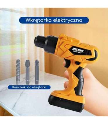 WOOPIE Zestaw Narzędzi Małego Majsterkowicza z Wkrętarką w Walizce 39el.