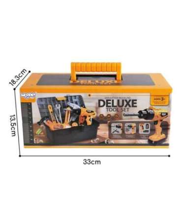 WOOPIE Zestaw Narzędzi Małego Majsterkowicza z Wkrętarką w Walizce 39el.