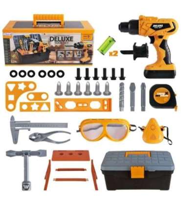 WOOPIE Zestaw Narzędzi Małego Majsterkowicza z Wkrętarką w Walizce 39el.