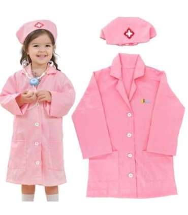 VIGA Strój Mundurek i Kapelusz Małej Pielęgniarki