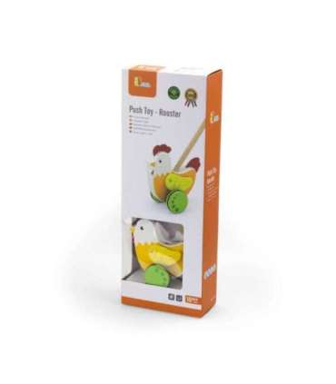 VIGA Drewniany Pchacz Edukacyjny Kurka