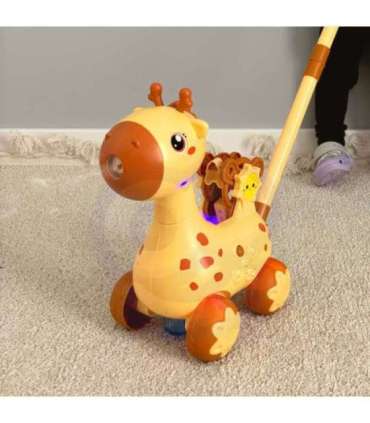 WOOPIE Pchacz Żyrafka 2w1 Maszyna do Robienia Baniek Mydlanych dla Dzieci