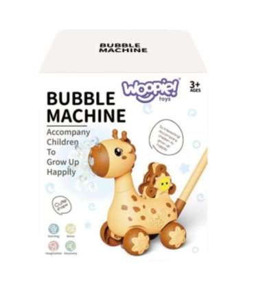 WOOPIE Pchacz Żyrafka 2w1 Maszyna do Robienia Baniek Mydlanych dla Dzieci