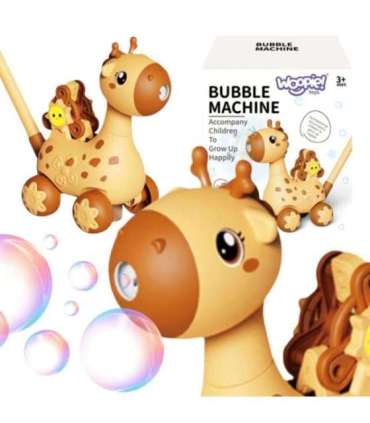 WOOPIE Pchacz Żyrafka 2w1 Maszyna do Robienia Baniek Mydlanych dla Dzieci