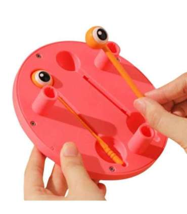 WOOPIE Ślimak do Ciągnięcia 4w1 Cymbałki Zębatki Sensoryczne Wyrzutnia + Małe Autko