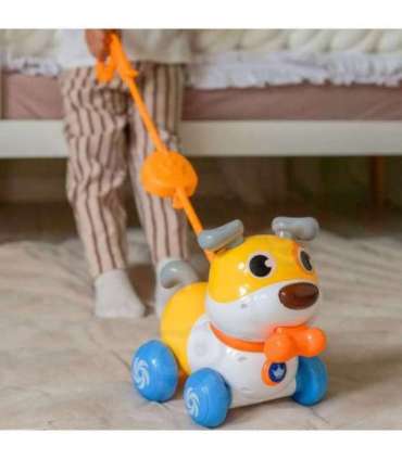 WOOPIE Interaktywny Piesek 2w1 Pchacz Szczekający 360° 6m+