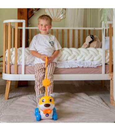 WOOPIE Interaktywny Piesek 2w1 Pchacz Szczekający 360° 6m+