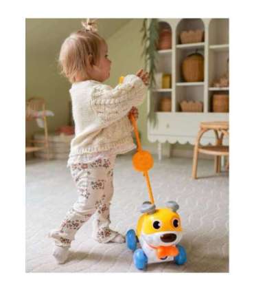 WOOPIE Interaktywny Piesek 2w1 Pchacz Szczekający 360° 6m+