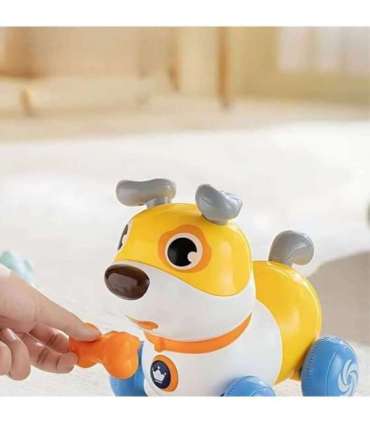 WOOPIE Interaktywny Piesek 2w1 Pchacz Szczekający 360° 6m+