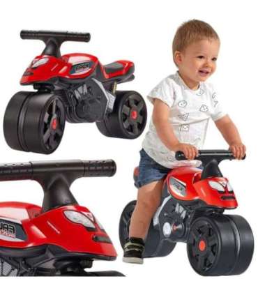 FALK Jeździk Racing Czerwony Szerokie Koła 1+