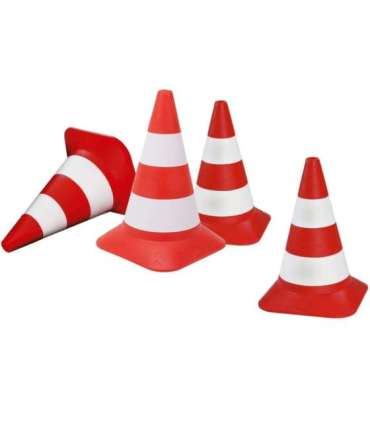 BIG Pachołki drogowe Zestaw 4 pachołków