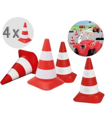 BIG Pachołki drogowe Zestaw 4 pachołków