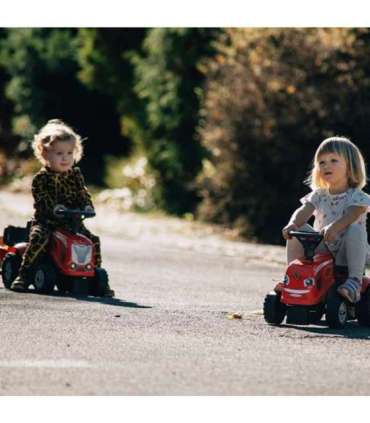 FALK Traktorek Baby Mac Cormick Czerwony z Przyczepką + akc. od 1 roku