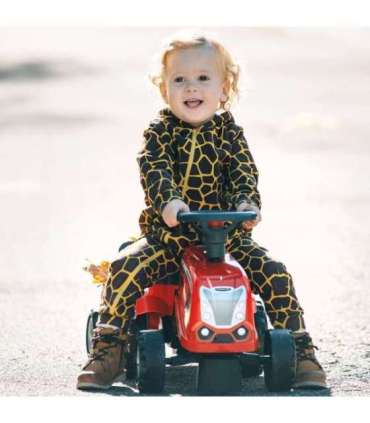 FALK Traktorek Baby Mac Cormick Czerwony z Przyczepką + akc. od 1 roku