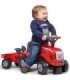 FALK Traktorek Baby Mac Cormick Czerwony z Przyczepką + akc. od 1 roku