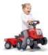 FALK Traktorek Baby Mac Cormick Czerwony z Przyczepką + akc. od 1 roku