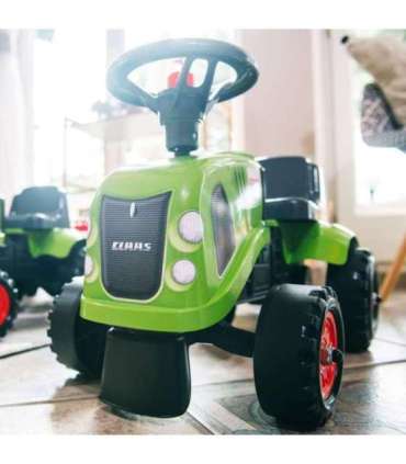 FALK Traktorek Baby Claas Zielony z Przyczepką + akc. od 1 roku