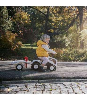 FALK Traktorek Baby Valtra Biały z Przyczepką + akc. od 1 roku