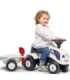 FALK Traktorek Baby Valtra Biały z Przyczepką + akc. od 1 roku