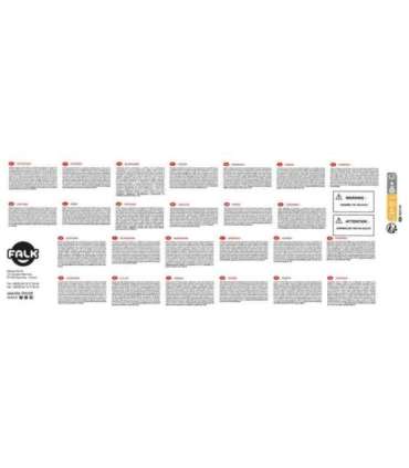 FALK Traktorek Baby Valtra Biały z Przyczepką + akc. od 1 roku