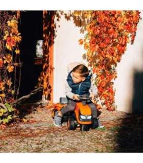 FALK Traktorek Kubota Pomarańczowy z Przyczepką + akc. od 1 roku