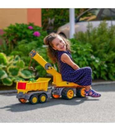 BIG Przyczepka Do Jeździków Power Worker Maxi Ruchoma Platforma