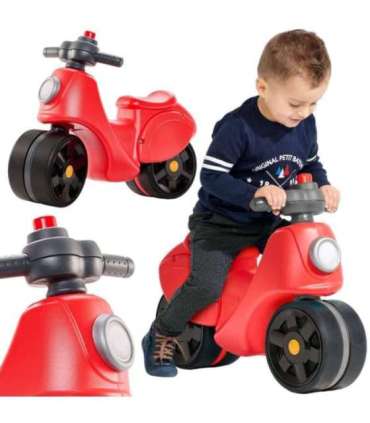 FALK  Jeździk Scooter Strada Scooter Czerwony Ciche Opony od 1 Roku