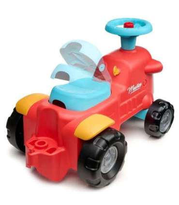 FALK Maurice Traktorek Jeździk Czerwony Pchacz Odpychacz Schowek od 1 roku