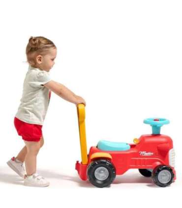 FALK Maurice Traktorek Jeździk Czerwony Pchacz Odpychacz Schowek od 1 roku