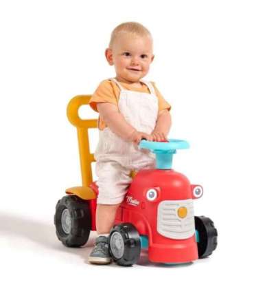 FALK Maurice Traktorek Jeździk Czerwony Pchacz Odpychacz Schowek od 1 roku