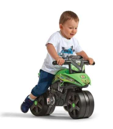 FALK Jeździk Racing Zielony Motorek Szerokie Koła od 1 roku