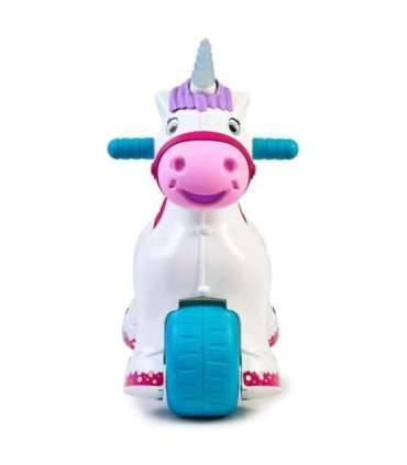FEBER Interaktywny Bujany Jednorożec 2w1 – Jeździk Biegowy