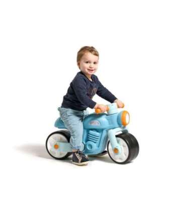 FALK Jeździk Biegowy Ciche Koła Motor Prem1er Retro Niebieski 1+