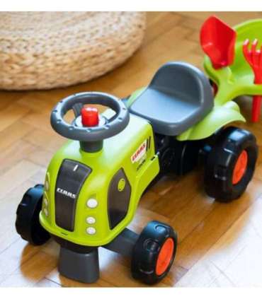 FALK Jeździk Claas 470 Arion Zielony z Przyczepką  + Zestaw do piasku