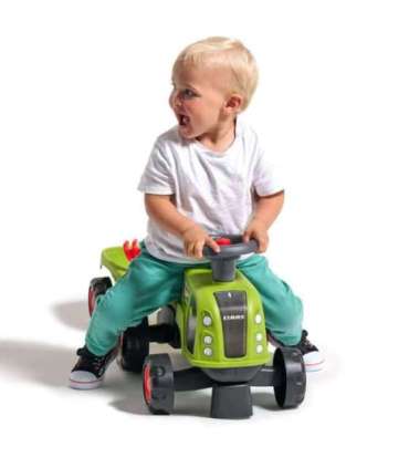 FALK Jeździk Claas 470 Arion Zielony z Przyczepką  + Zestaw do piasku