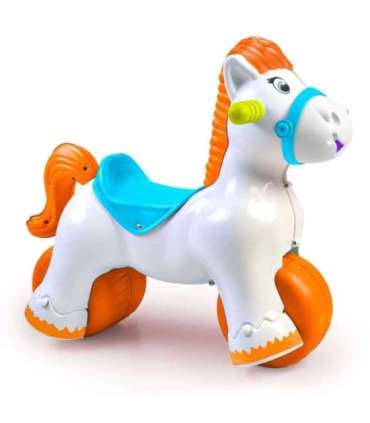 FEBER Interaktywny Bujany Konik 2w1 – Jeździk Biegowy