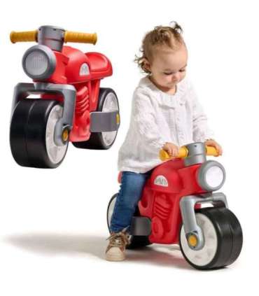 FALK Jeździk Biegowy Ciche Koła Motor Prem1er Retro Czerwony 1+