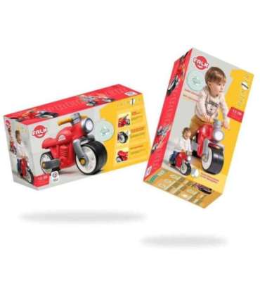 FALK Jeździk Biegowy Ciche Koła Motor Prem1er Retro Czerwony 1+