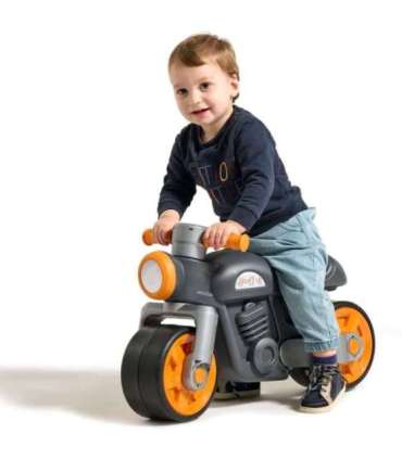 FALK  Jeździk Biegowy Ciche Koła Motor Prem1er Retro Czarny 12m+