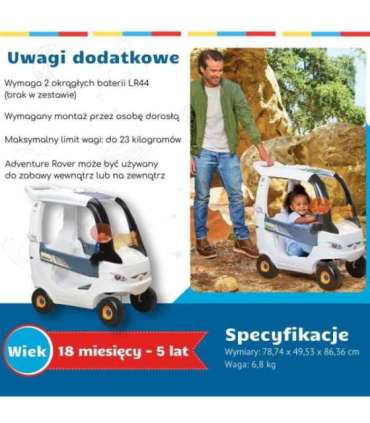 LITTLE TIKES Jeździk Cozy Coupe – Łazik Kosmiczny
