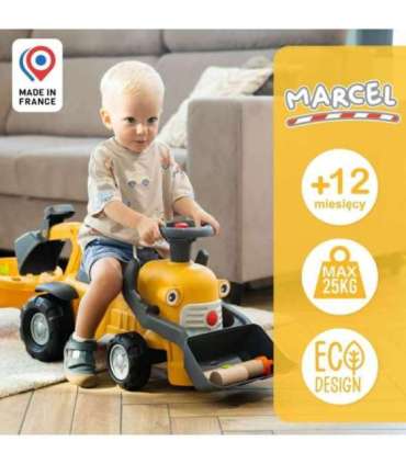 FALK Chodzik Jeździk Koparka Marcel z Przyczepką