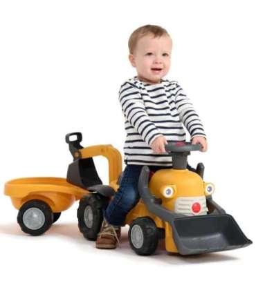 FALK Chodzik Jeździk Koparka Marcel z Przyczepką