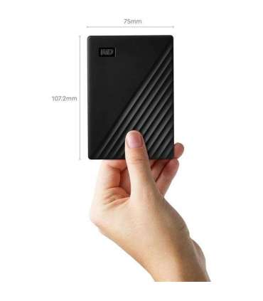 Western Digital WDBPKJ0050BBK-WESN My Passport External HDD, 5TB, USB3.0, Black
