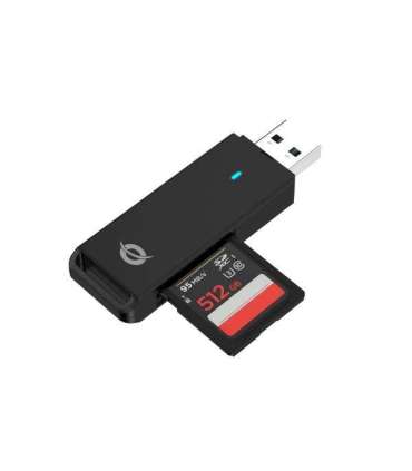 Conceptronic BIAN02B BIAN SD Card Reader USB 3.0, (Micro-)SD, USB 3.2 Gen 1 Type-A, Black