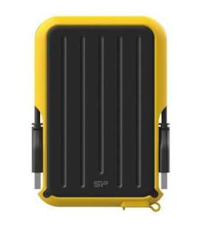 Silicon Power SP020TBPHD66SS3Y Armor A66 portable HDD, 2 TB, USB3.2 gen 1, Yellow, Certificate