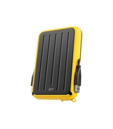 Silicon Power SP020TBPHD66SS3Y Armor A66 portable HDD, 2 TB, USB3.2 gen 1, Yellow, Certificate