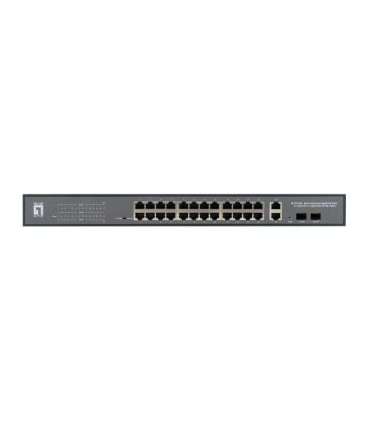 LevelOne GEP-2841 GEP-2841, Managed, L2, Gigabit Ethernet (10/100/1000), PoE, Rack mount, 1U