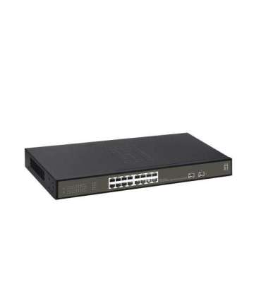 LevelOne GES-2118P Hilbert 18-Port Gigabit PoE Smart Lite Switch, 16x PoE 230W, 2x SFP, Managed, L2