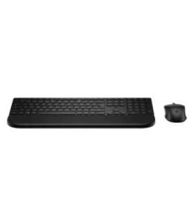 HP 585C Multi-Device Dual-Mode Mouse Keyboard Combo with Palm Rest, Copilot Key - Black - US ENG